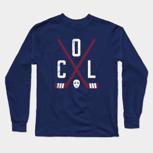 COL Retro Sticks - Blue Long Sleeve T-Shirt